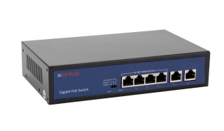 CP-DNW-GPU4G2-48-V3 Čtyřportový 10/100/1000 Mbps PoE switch s 2x 1000 Mbps uplinkem