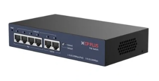 CP-UNW-HPU4H2-48 Čtyřportový 10/100 Mbps PoE switch s 2x 10/100 Mbps uplinkem